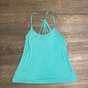 Turquoise spaghetti strap tank top
